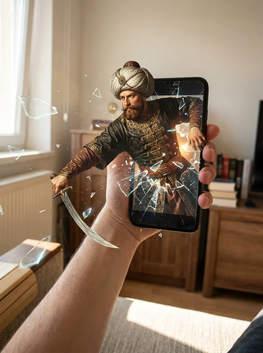 Ekrandan Fırla — Tarih Ajanı Studio ile üretilmiş örnek